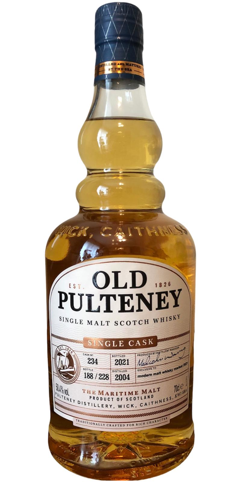 Old Pulteney 2004 Modern malt whisky market 2021 50.4% 700ml