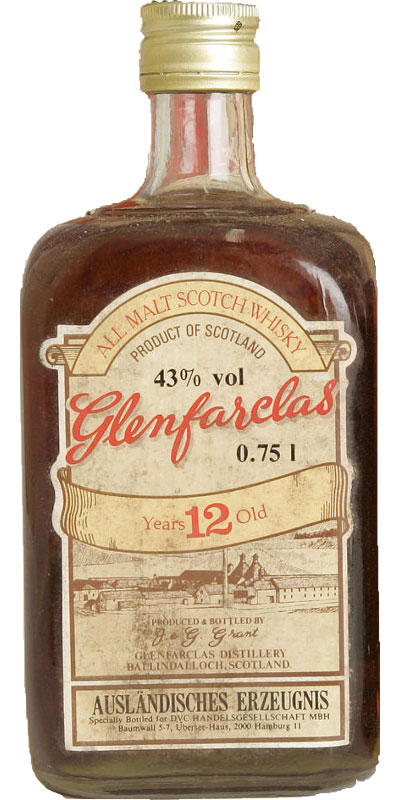 Glenfarclas 12yo All Malt Scotch Whisky DVC Handelsgesellschaft Import 43% 750ml