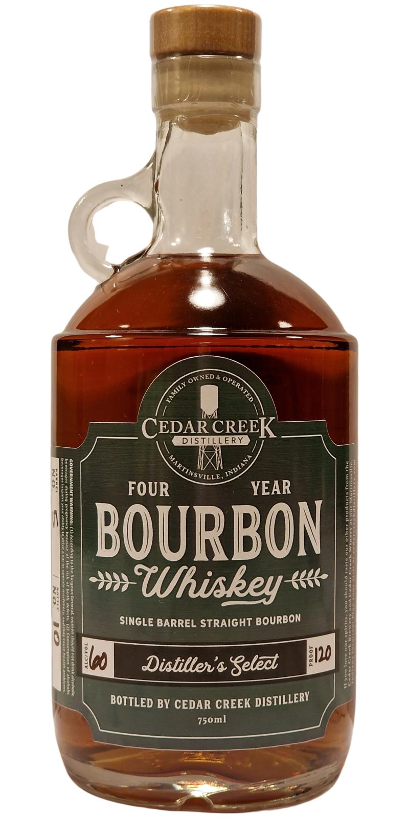 Cedar Creek Four Year Bourbon Whisky Distiller's Select 60% 750ml