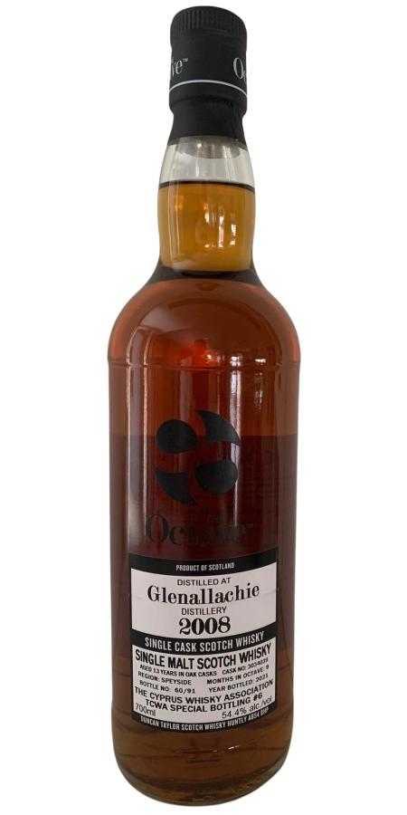 Glenallachie 2008 DT Octave sherry casks The Cyprus Whisky Association 54.4% 700ml