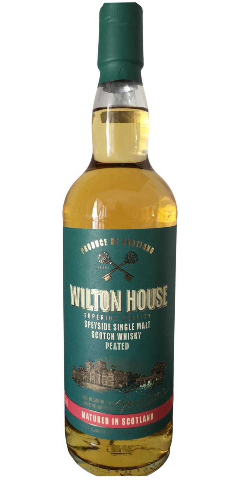 Wilton House Speyside Single Malt Scotch Whisky Peated Cmi 94227 charenton France 40% 700ml