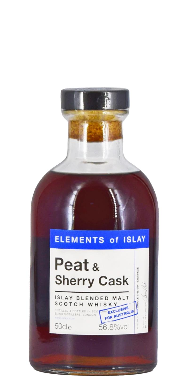 Peat & Sherry Islay Blended Malt Scotch Whisky ElD Exclusive for Australia 56.8% 500ml
