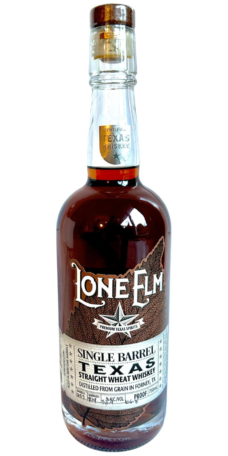 Lone Elm Texas Straight Wheat Whisky Single Barrel 53.4% 750ml
