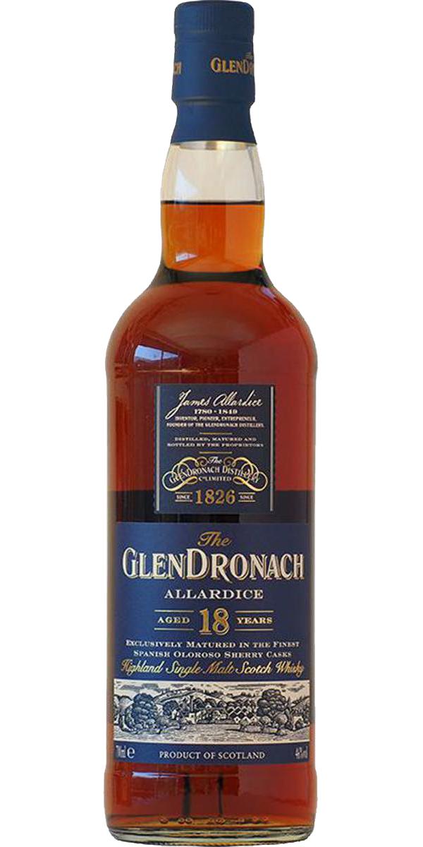 Glendronach 18yo First Fill Oloroso Sherry 46% 700ml