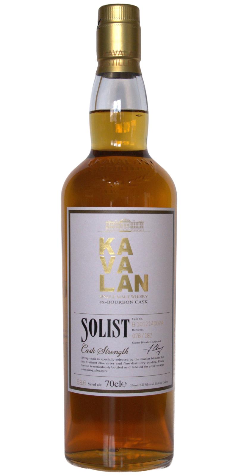 Kavalan Solist Bourbon 58.6% 700ml