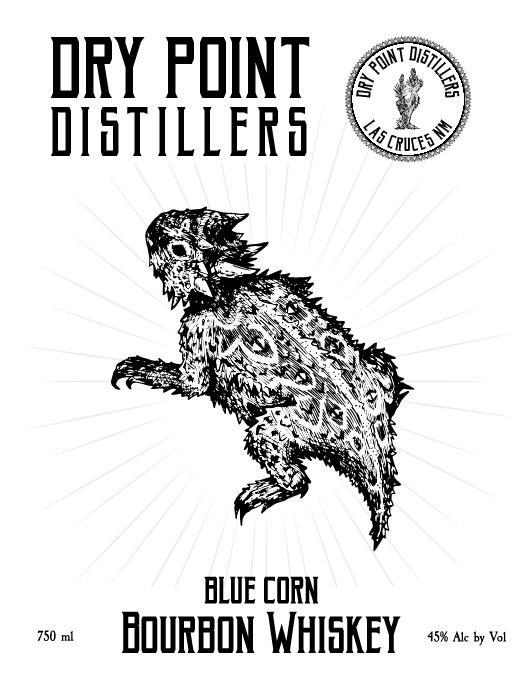 Dry Point Distillers Blue Corn Bourbon Whiskey