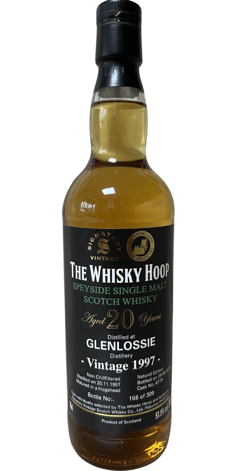 Glenlossie 1997 SV The Whisky Hoop Hogshead 51.9% 700ml