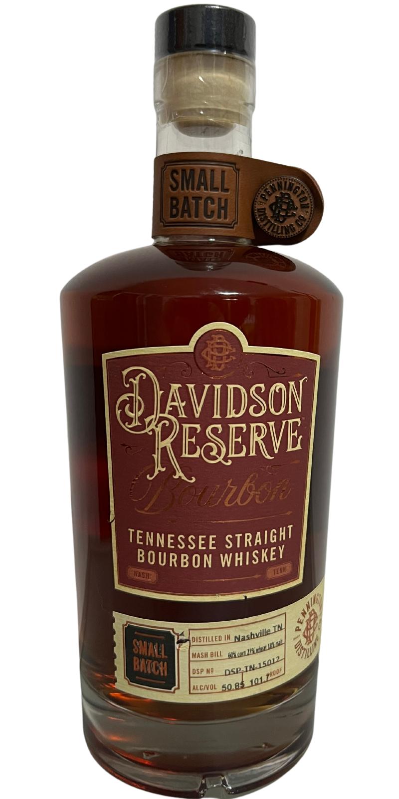 Davidson Reserve Tennessee Straight Bourbon Virgin Oak 50.85% 700ml