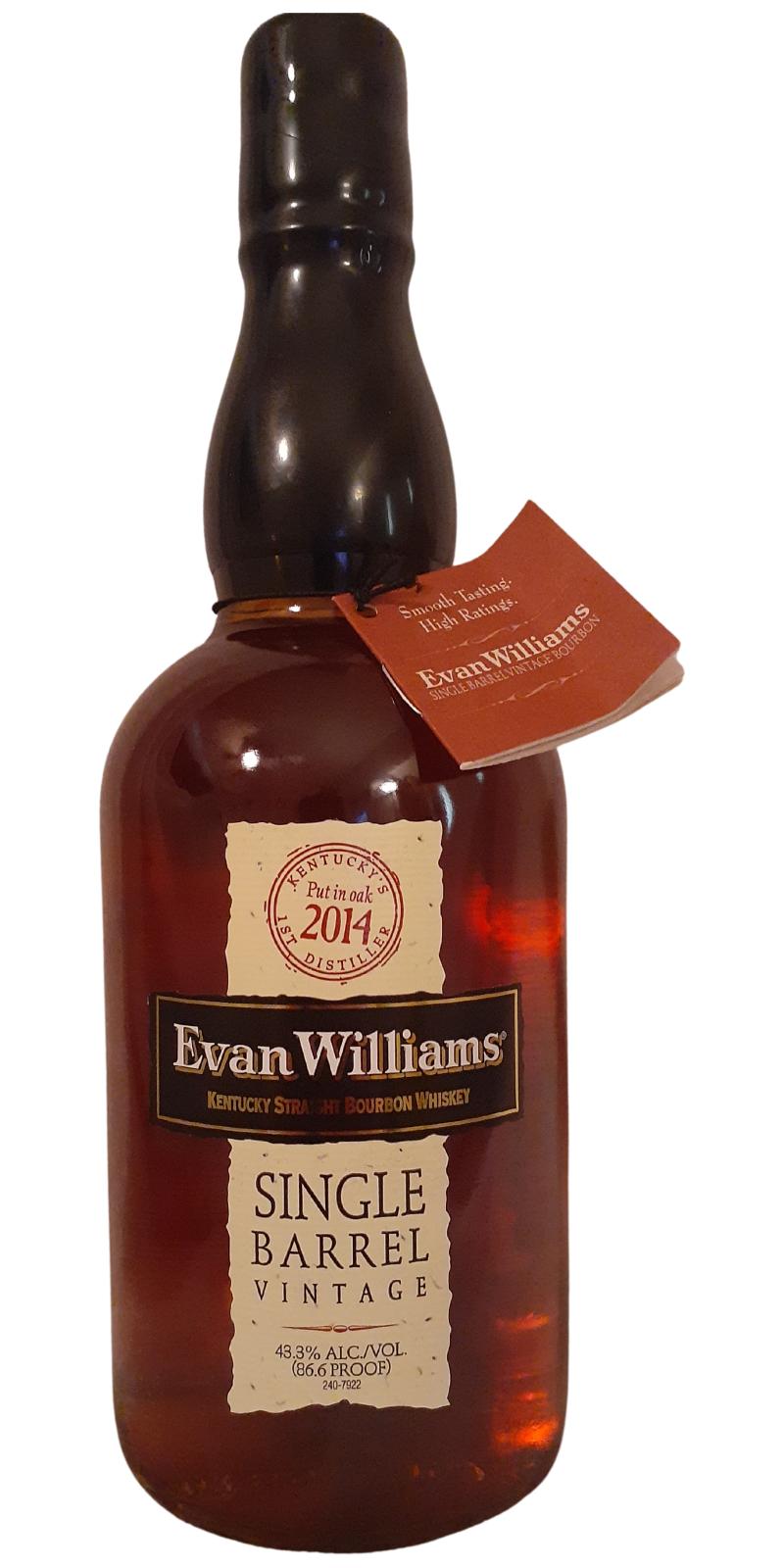 Evan Williams 2014 Single Barrel Vintage New American Oak 43.3% 750ml