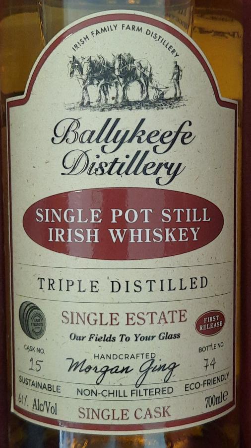 Ballykeefe Distillery 2017 Single Pot Still Irish Whisky 61% 700ml