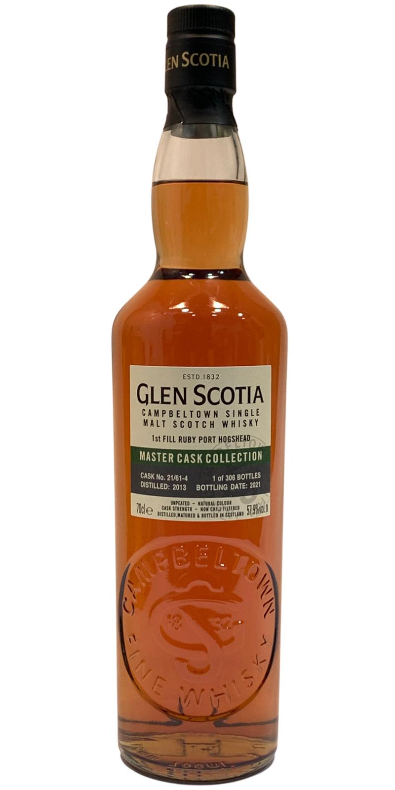 Glen Scotia 2013 1st fill ruby port hogshead 57.9% 700ml