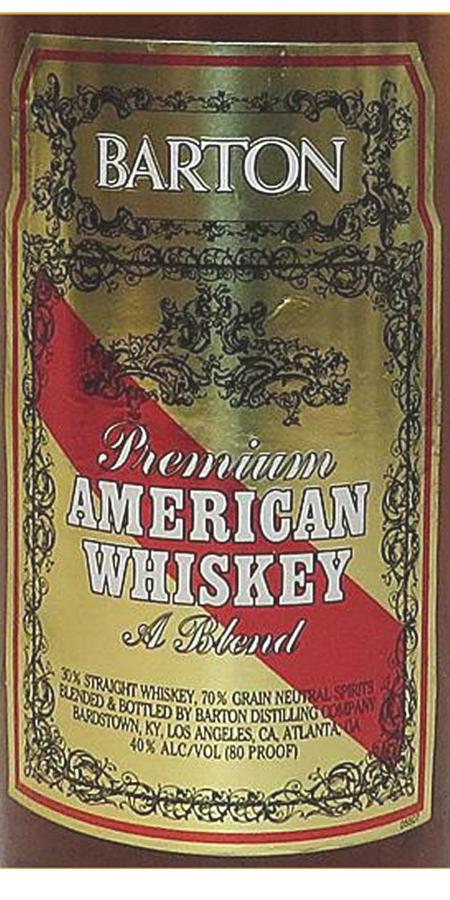 Barton Premium American Whisky 40% 1000ml