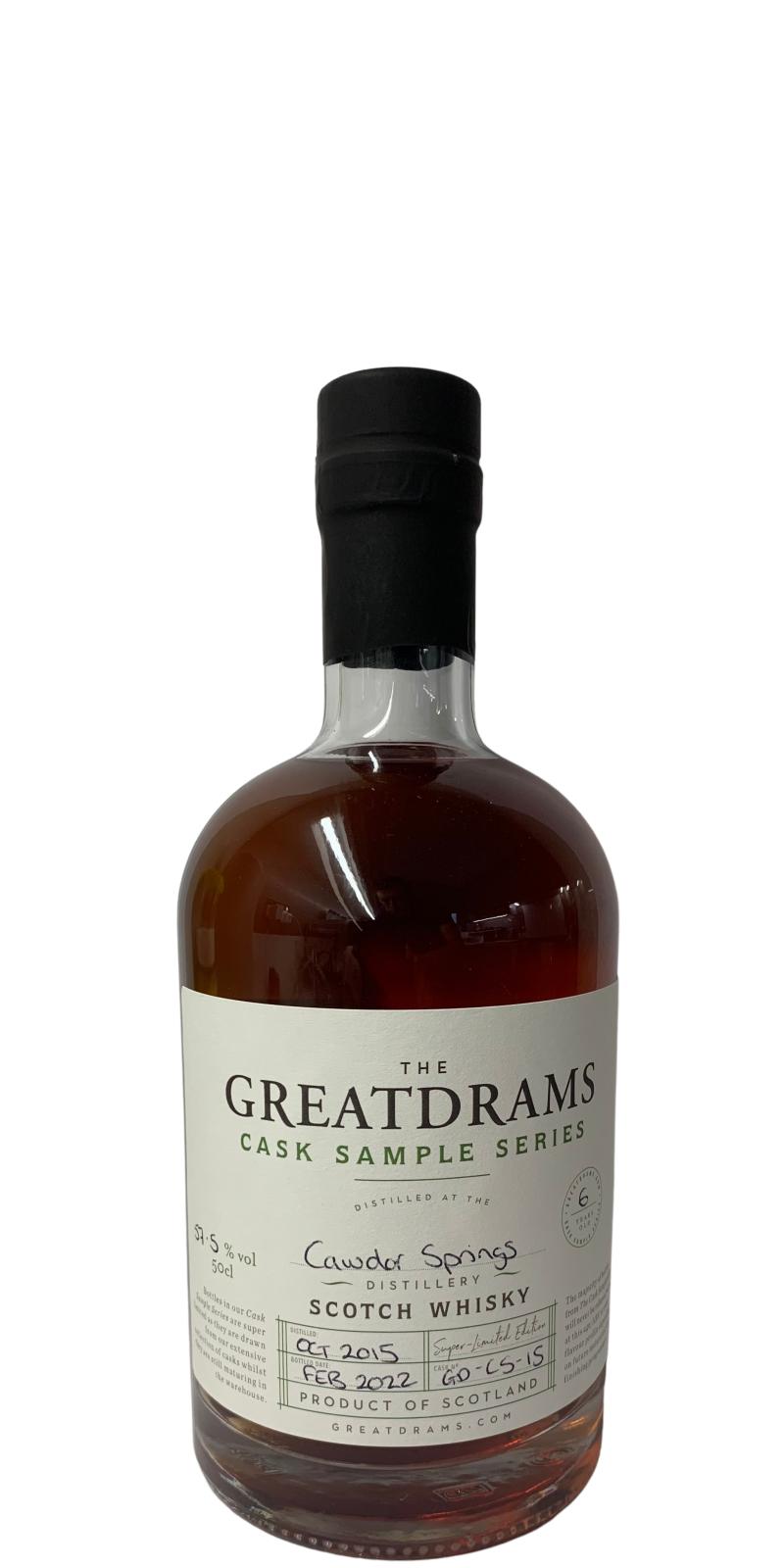 The Greatdrams 2015 GtDr Cask Sample Series Chateau Margaux 57.5% 500ml
