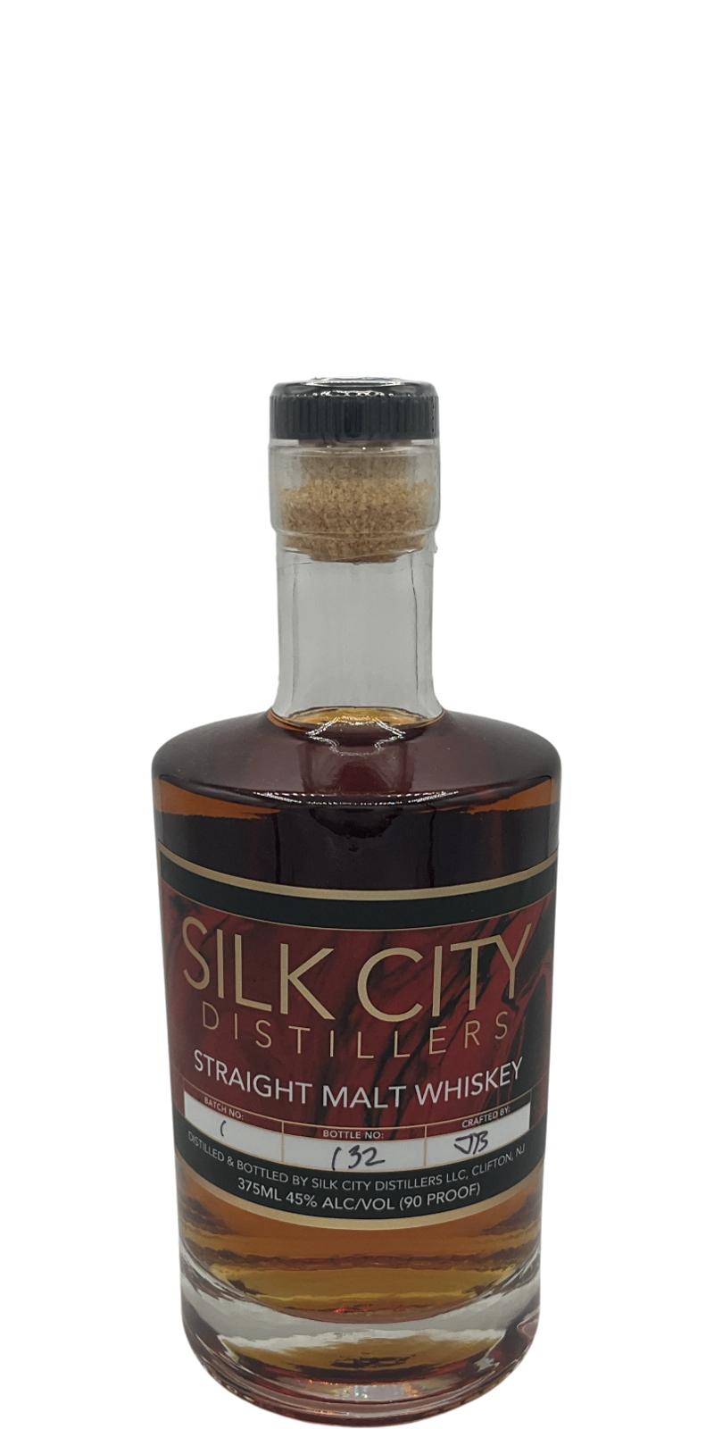Silk City Straight Malt Whisky American Oak 45% 375ml