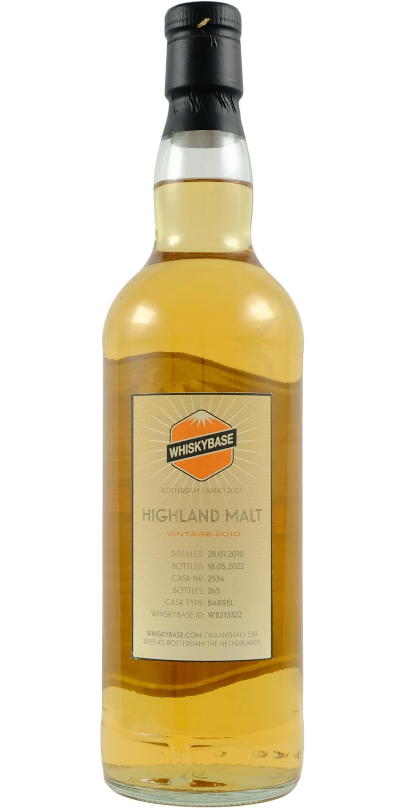 Highland Malt Whisky 2010 WB