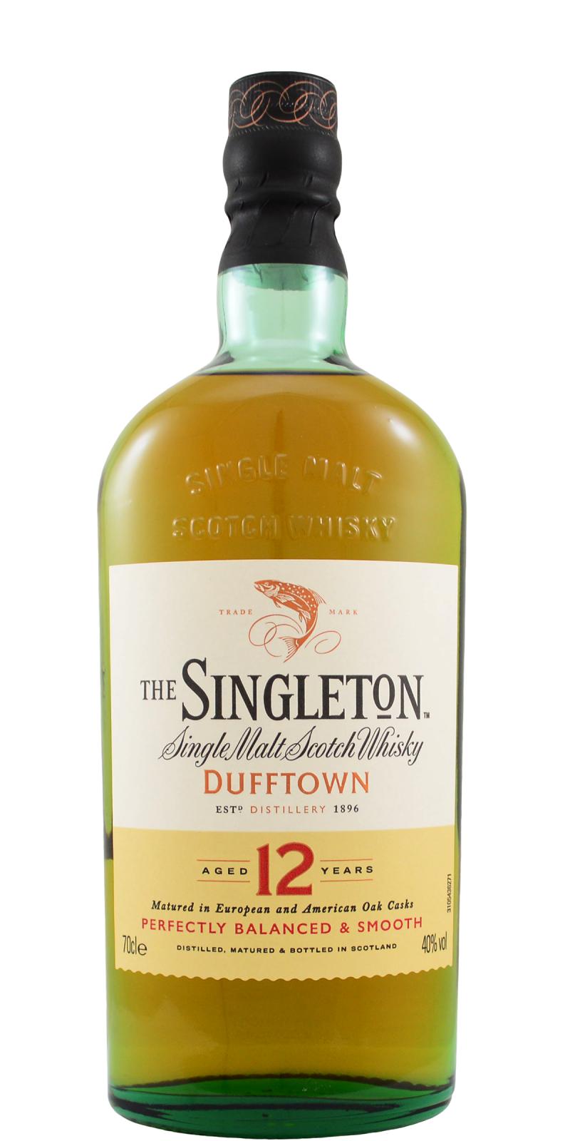 The Singleton of Dufftown 12yo Perfectly Balanced & Smooth European and American Oak Casks 40% 700ml