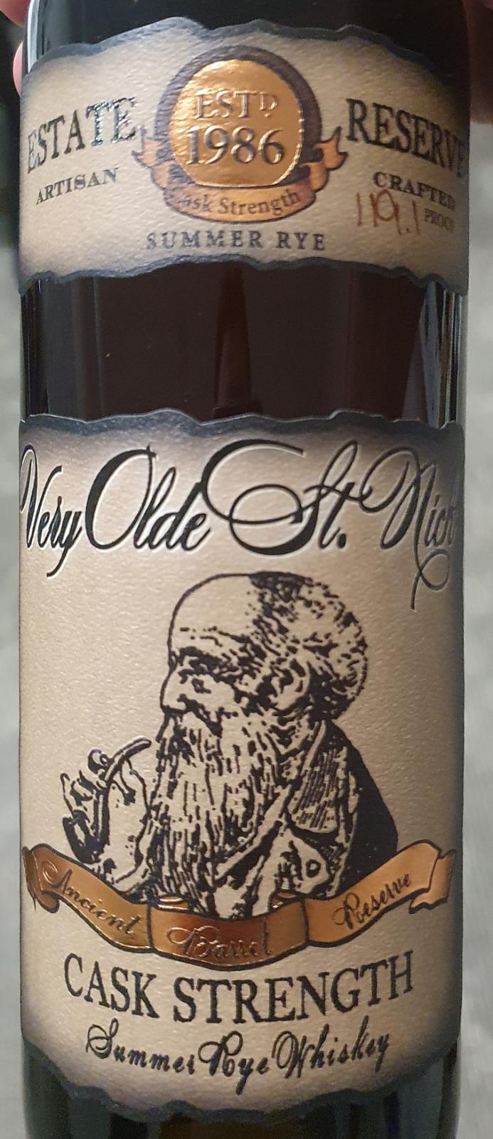 Very Olde St. Nick Summer Rye - Ratings and reviews - Whiskybase