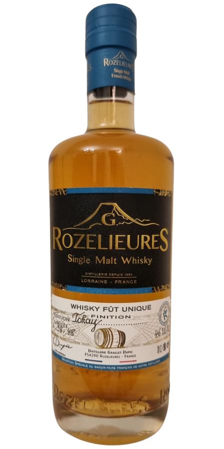 G. Rozelieures Whisky fut unique ex fut de Tokaj ex Fut de Tokaj 46% 700ml