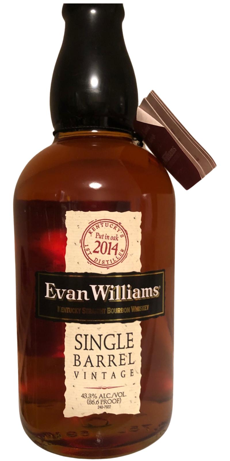 Evan Williams 2014 Single Barrel Vintage 43.3% 750ml