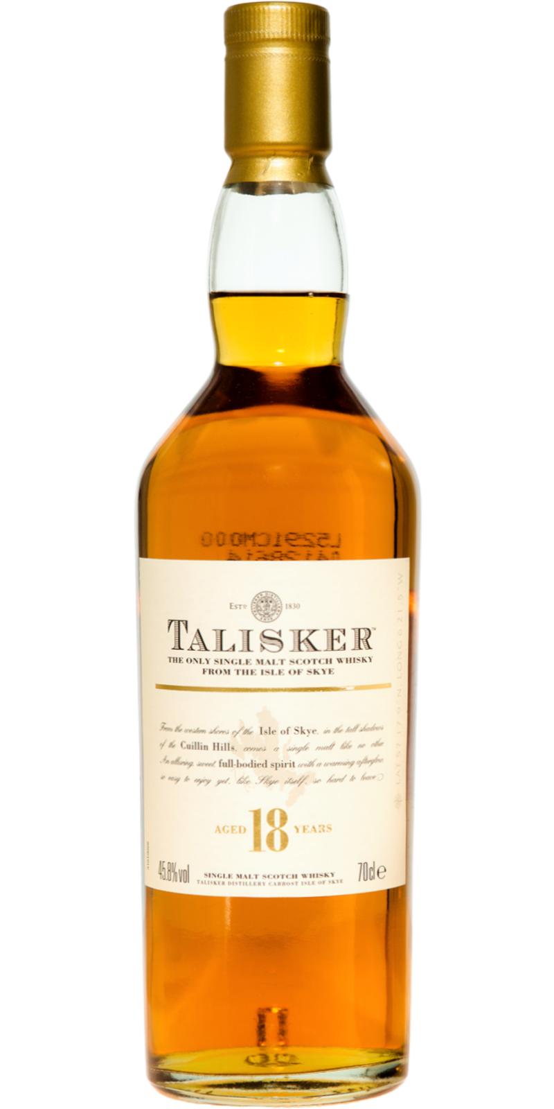 Talisker 18yo The Only Single Malt Scotch Whisky From the Isle of Skye 48.8% 700ml