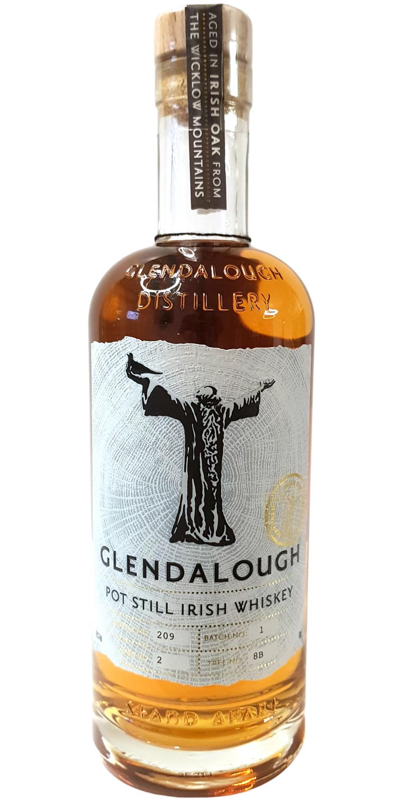 Glendalough Pot Still Irish Whisky Batch 1 Tree 8B Ex-Bourbon & Irish Oak Cask 43% 700ml