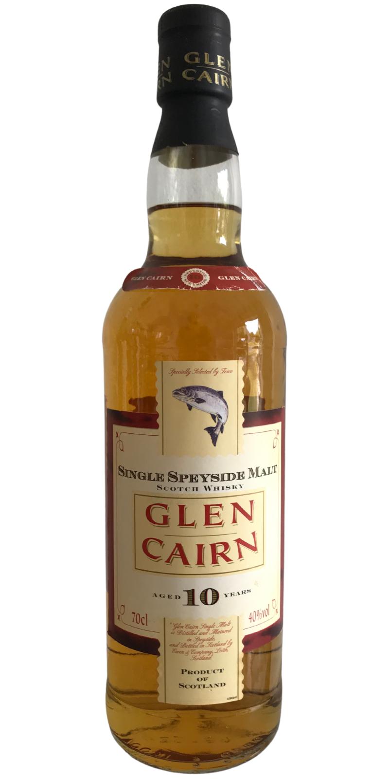 Glen Cairn 10yo Single Speyside Malt Scotch Whisky Specially Selected by Tesco 40% 700ml