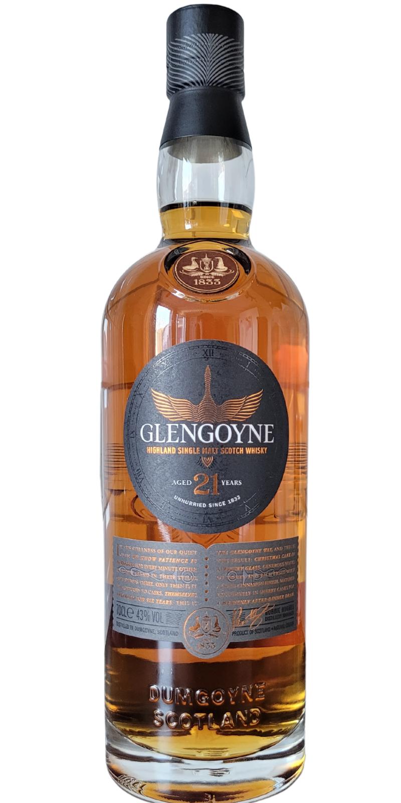 Glengoyne 21yo Unhurried Since 1833 100% Sherry Pred. 1st Fill Europ. Oak Sherry 43% 700ml