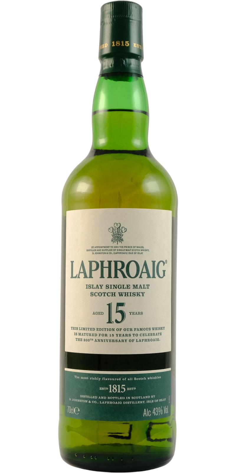 Laphroaig 15-year-old - Ratings and reviews - Whiskybase