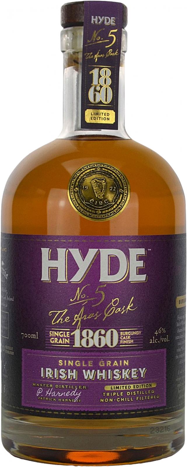 Hyde 6yo No. 5 The Aras Cask Burgundy Cask Finish 46% 700ml