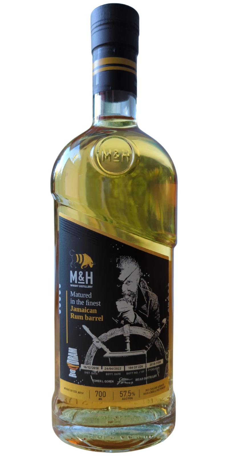 M&H 2018 Jamaican Rum Barrel Holy Dram 57.5% 700ml