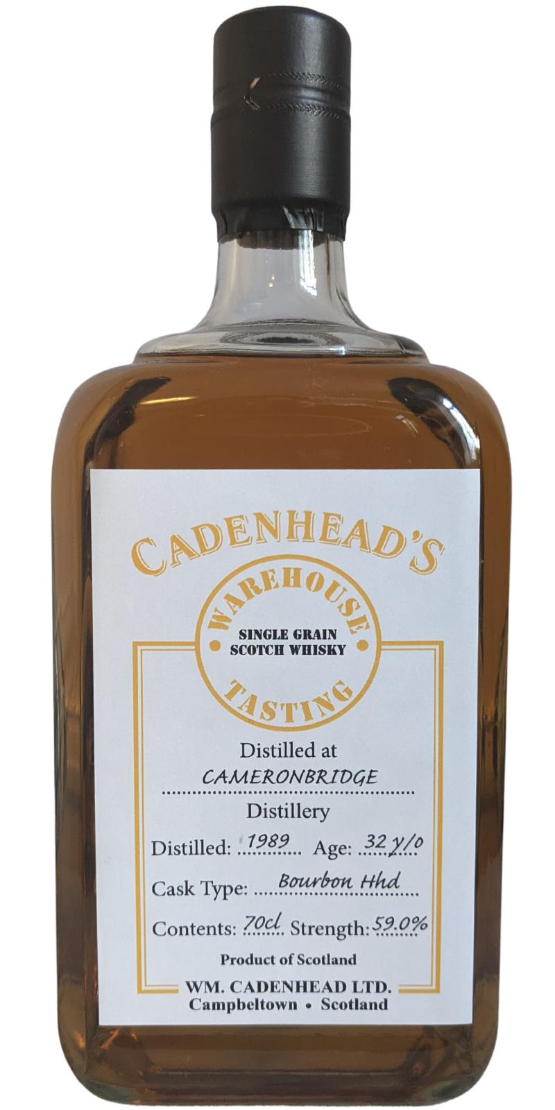 Cameronbridge 1989 CA Bourbon Hogshead 59% 700ml