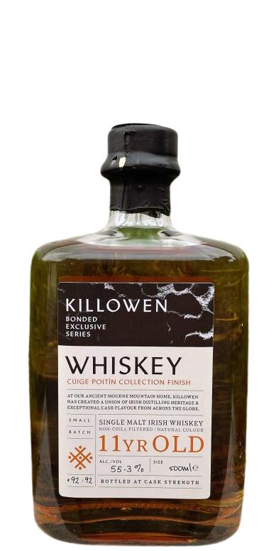 Killowen Whisky Cuige Poitin Collection Finish Belfast Whiskey Week 2022 55.3% 500ml
