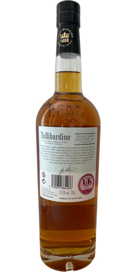 Tullibardine Distillery Edition No.5
