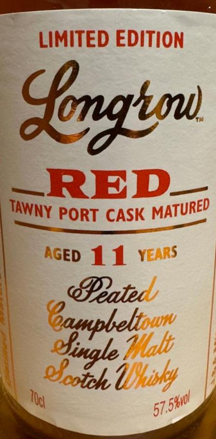 Longrow 11-year-old - Ratings and reviews - Whiskybase