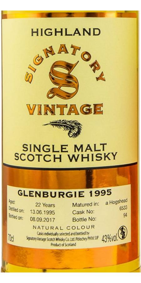 Glenburgie 1995 SV - Ratings and reviews - Whiskybase