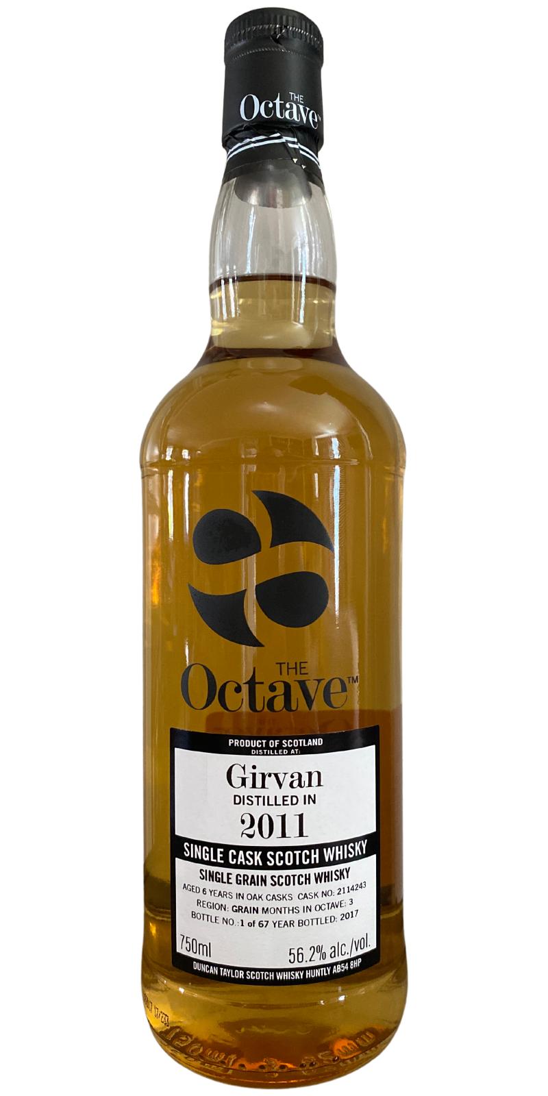 Girvan 2011 DT The Octave 56.2% 750ml