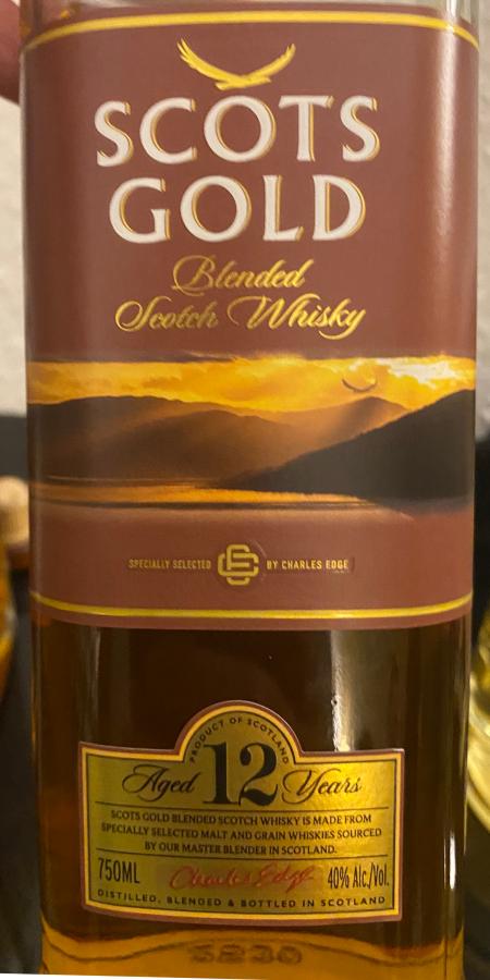 Scots Gold 12yo Blended Scotch Whisky 40% 750ml