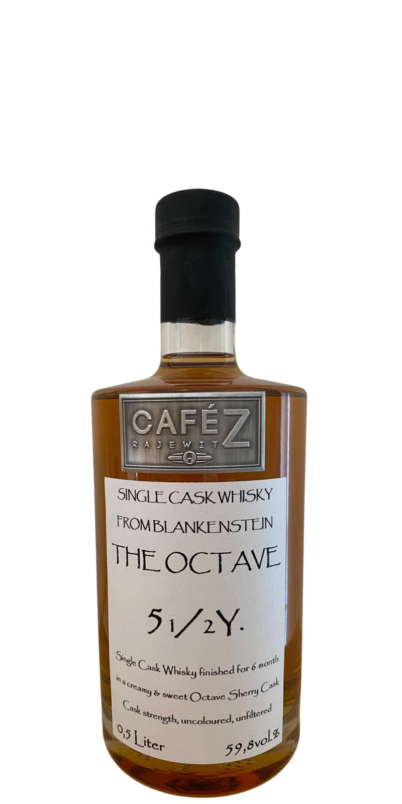 Cafe Z 5yo The Octave Octave Sherry Finish 59.8% 500ml