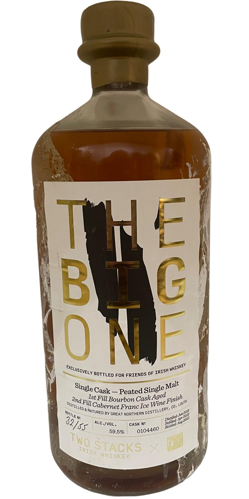 Two Stacks 2018 The Big One Bourbon Cabernet Franc Iced Wine Finish Friends of Irish Whisky Facebook Page 59.5% 3000ml