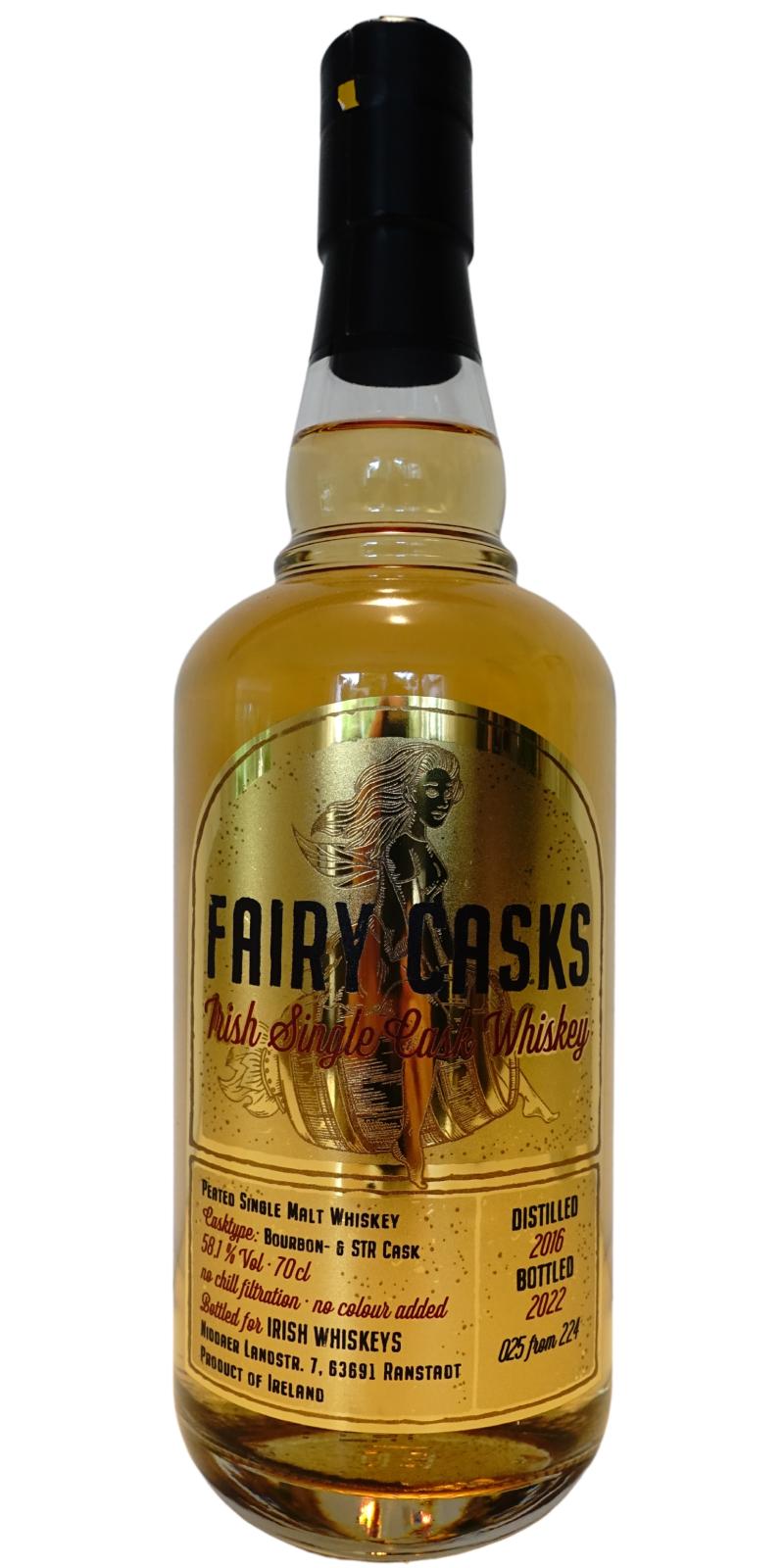 Fairy Casks 2016 IW Irish Single Cask Whisky Ex-Bourbon STR Cask Irish-Whiskeys.de 58.1% 700ml
