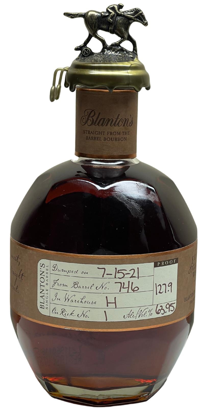 Blanton's Straight From The Barrel 63.95% 700ml