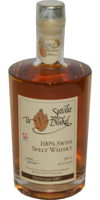 Seetaler Ur-Dinkel 2007 100% Swiss Spelt Whisky 42.5% 500ml