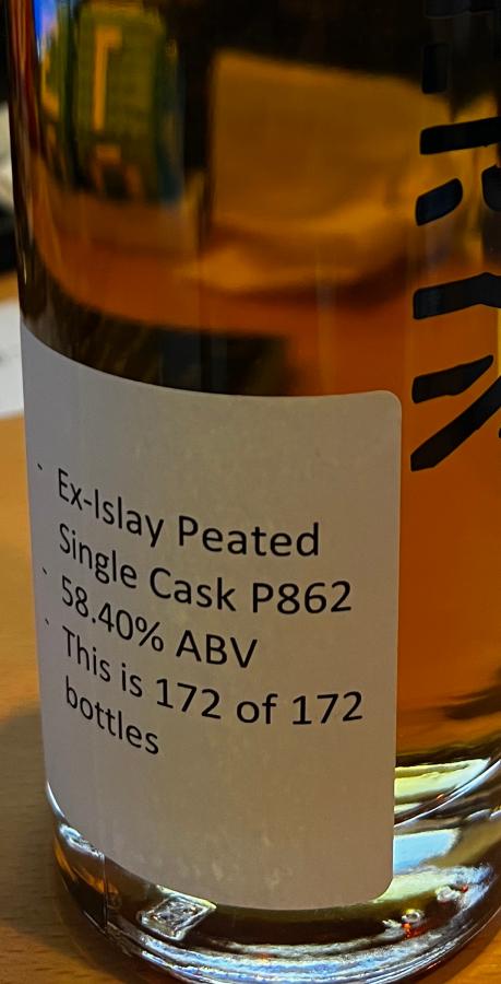 Penderyn Ex Islay Peated Single Cask P862 Premium Spirits 58.4% 700ml