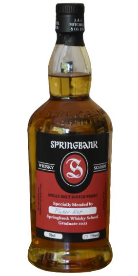Springbank Whisky School 2022 1st fill bourbon + 1st fill refill sherry Pieter Jan Ket 53.9% 700ml