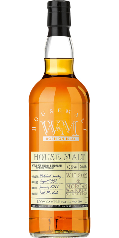 House Malt 2002 WM Barrel Selection Born on Islay 9794 9800 43% 700ml