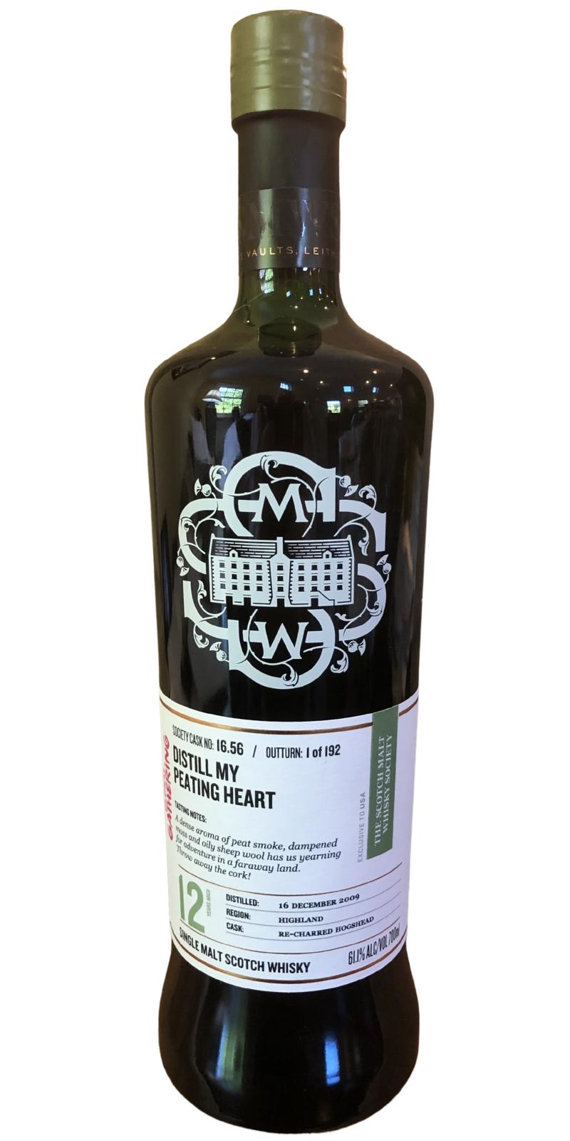 Glenturret 2009 SMWS 16.56 Distill my peating heart re-charred hogshead 61.1% 700ml