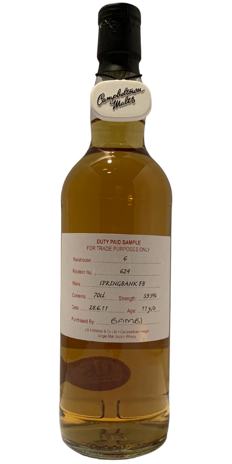 Springbank 2011 - Ratings and reviews - Whiskybase