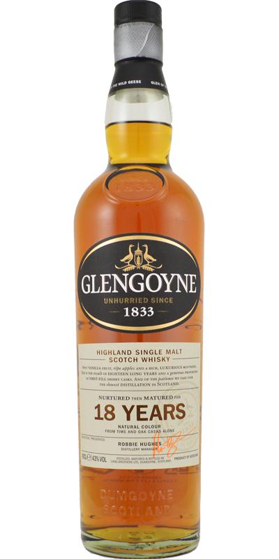 Glengoyne 18yo Bourbon + Sherry Bourbon and Sherry Cask 43% 700ml