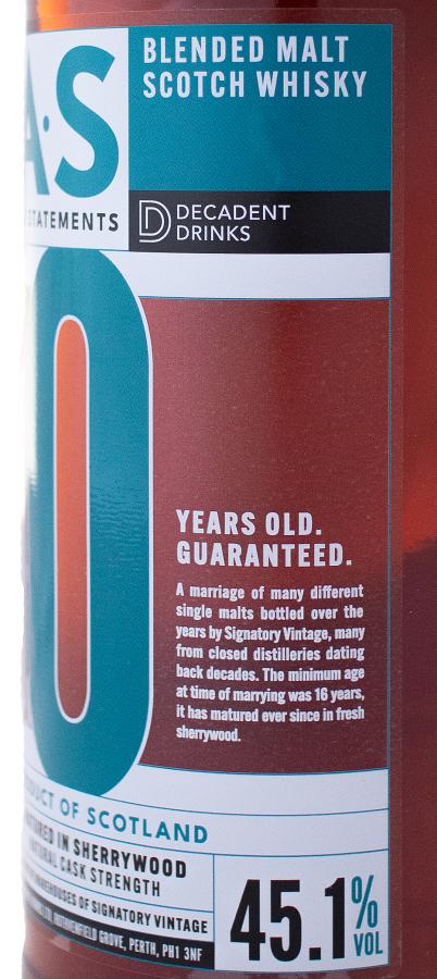 Blended Malt Scotch Whisky 30-year-old DeDr - Ratings and reviews -  Whiskybase