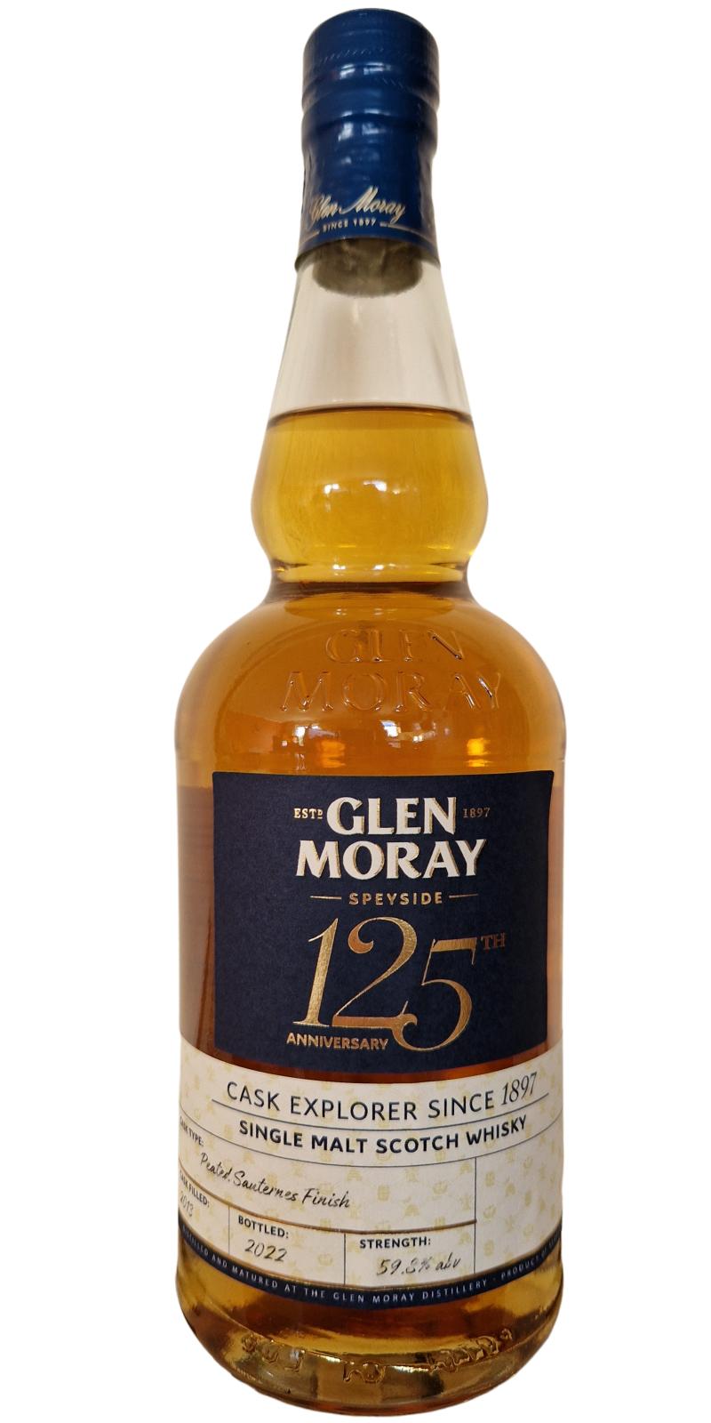Glen Moray 2013 Distillery Hand Bottling Peated Sauternes Finish 59.8% 700ml